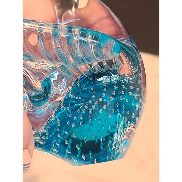 Vintage Mid Century FM Konstglas Style Glass Bird Controlled Bubbles Art Glass - Picture 10 of 15